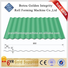 Personalizada Hoja de Aluminio Corrugating Roof Plate Cold Roll Formación de la máquina rollo de la antigua chapa ondulada maquinaria de metal